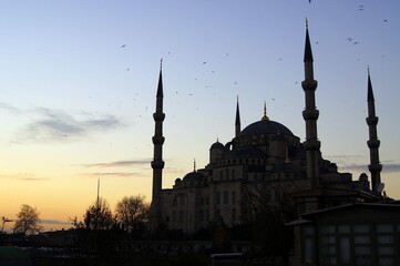 Fototapeta na wymiar istanbul at sunset