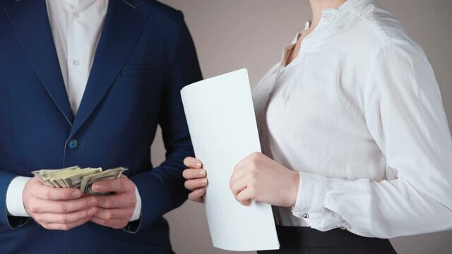 Shooting of businesswoman taking a bribe