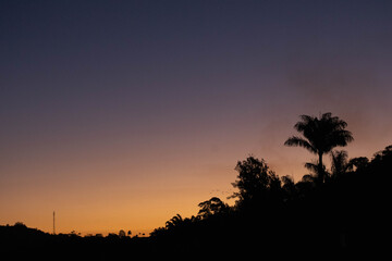 Fototapeta na wymiar sunset in Brazil