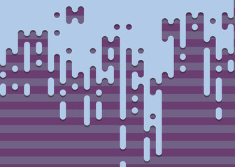 Abstract Rounded Color Lines halftone transition background illustration