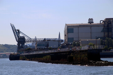 Industrial environment in the estuary of Bilbao