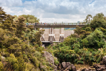Fototapeta na wymiar Hydroelectric dam of Waikato River - Taupo, North Island, New Zealand