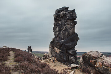 Teufelsmauer at Harz Mountains National Park in Germany