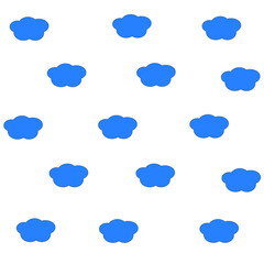 blue clouds pattern