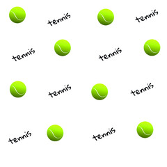 Pattern with tennis balls