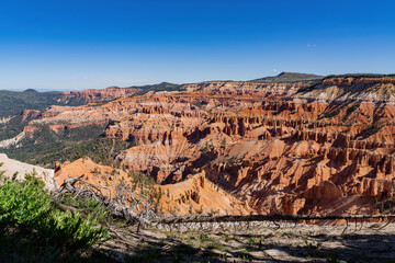 Beautiful landscape saw from Point Supreme Overlook of Cedar Breaks National Monument