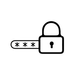 Password access concept icon