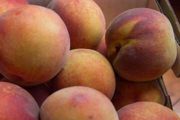 Fototapeta na wymiar ripe peaches