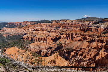 Beautiful landscape saw from Point Supreme Overlook of Cedar Breaks National Monument