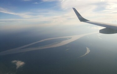 view from airplane window