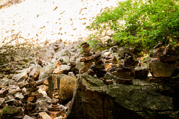 Stacking stone for good fortune