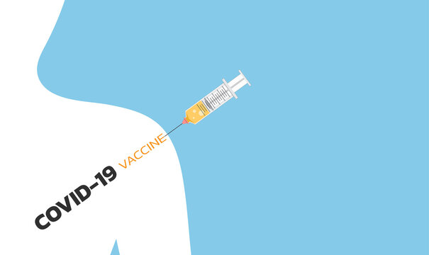 covid-19  Vaccination people illustration design vector