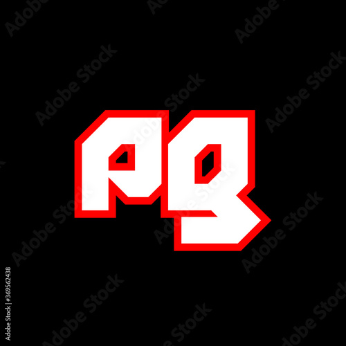 Pg Logo Design Initial Pg Letter Design With Sci Fi Style Pg Logo For Game Esport Technology Digital Community Or Business P G Sport Modern Italic Alphabet Font Typography Urban Style Fonts