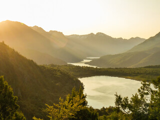 Fototapeta premium morning in the mountains