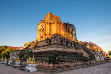 Wat Chedi Luang in Chiang Mai, Thailand