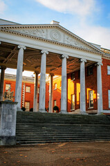 Fototapeta premium Osterley Park house, The transparent portico on the East Front, London