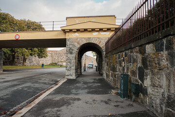 Norway. Oslo. The territory of the Akershus Fortress in Oslo. September 18, 2018