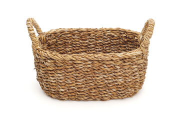 Obraz premium Wicker basket isolated on white background