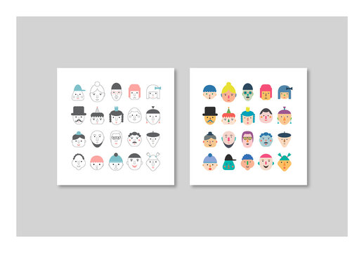 Posters with Fun Faces