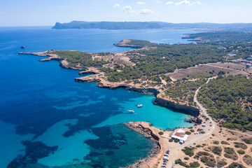 Obraz premium Blue sea on the White Island