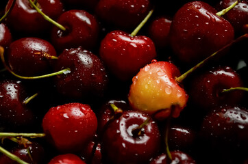 cherries in a bowl