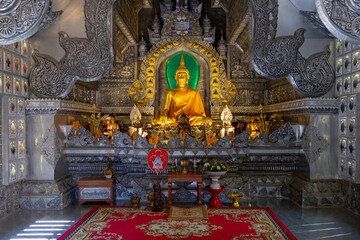 Fototapeta premium Wat Sri Suphan (Silver Temple) in Chiang Mai, Thailand