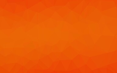 Light Orange vector polygon abstract backdrop. Triangular geometric sample with gradient.  Brand new design for your business.