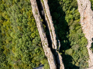 Aerial view of Ritlite at Iskar River Gorge, Bulgaria