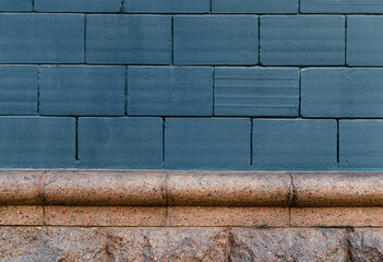 background, fences with stone gravel masonry