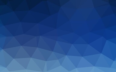 Obraz premium Light BLUE vector low poly texture. Creative illustration in halftone style with gradient. New texture for your design.