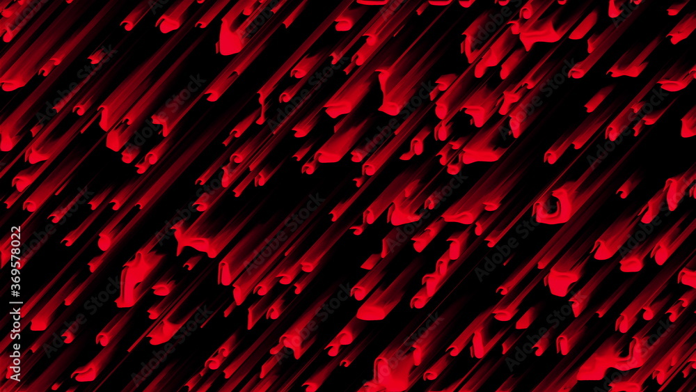 Poster many abstract comets fall at high speed, 3d rendering. virtual asteroid rain, computer generated bac