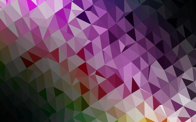 Light Multicolor, Rainbow vector abstract mosaic backdrop. Shining colored illustration in a Brand new style. Polygonal design for your web site.