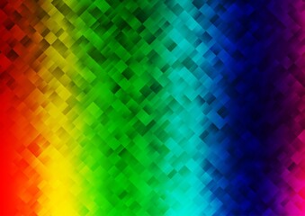 Light Multicolor, Rainbow vector texture in rectangular style. Beautiful illustration with rectangles and squares. Modern template for your landing page.