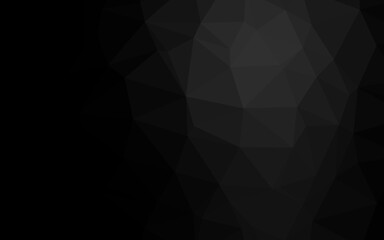 Dark Silver, Gray vector polygonal background. Brand new colorful illustration in with gradient. Elegant pattern for a brand book.
