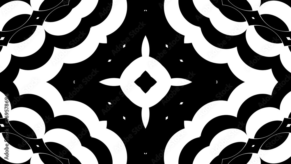 Poster black and white stripes. computer generated abstract background, 3d rendering backdrop