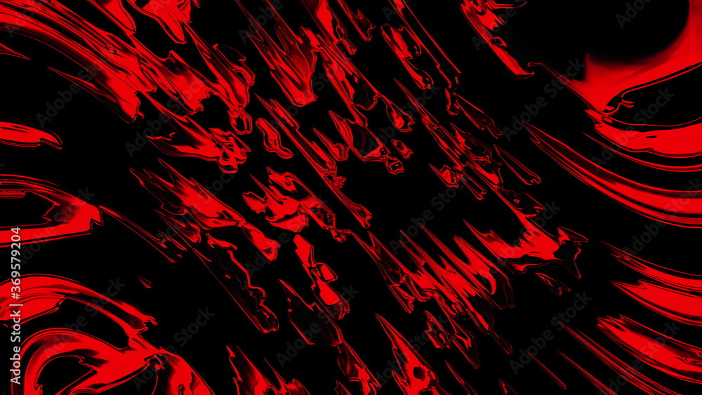 Poster computer generated the effect of flying water sprays. 3d rendering virtual backdrop
