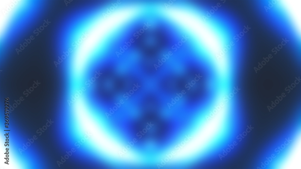 Poster blurred glittering particles floating through space, computer generated. 3d rendering of gaseous mys