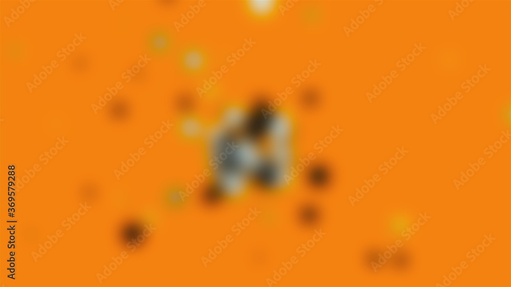 Poster blurred glittering particles floating through space, computer generated. 3d rendering of gaseous mys