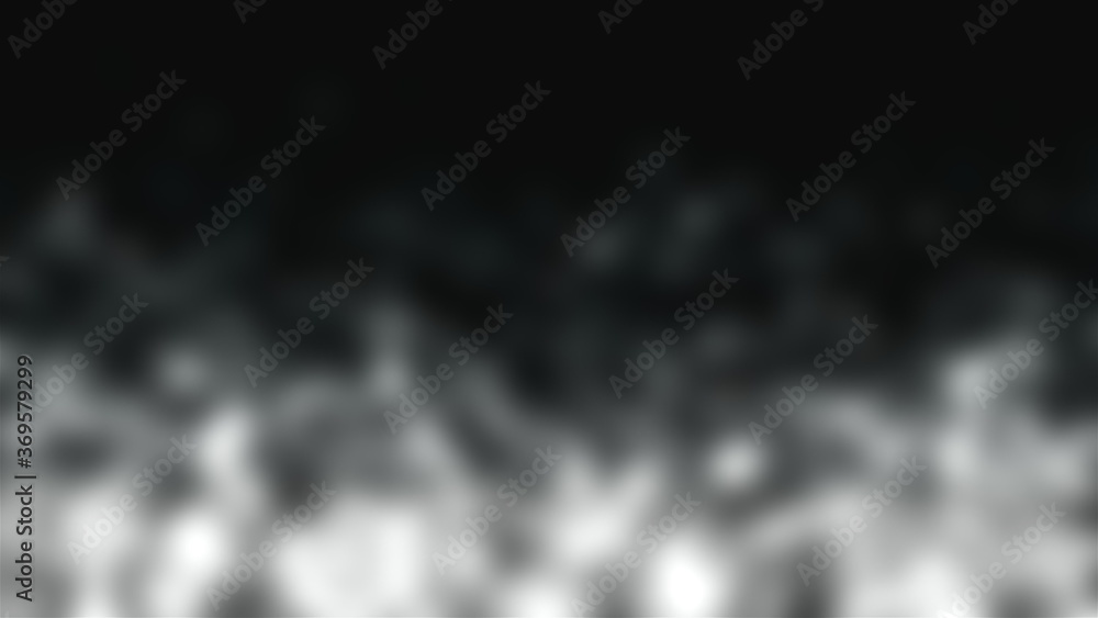 Poster blurred glittering particles floating through space, computer generated. 3d rendering of gaseous mys