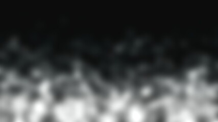 Blurred glittering particles floating through space, computer generated. 3d rendering of gaseous mystical background