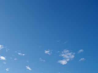 blue sky with a few clouds background