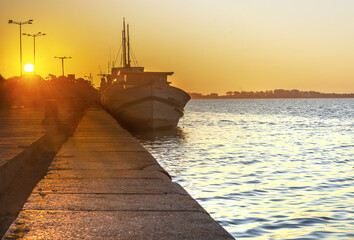 Sunset in Rio Grande, Rio Grande do Sul, Brazil