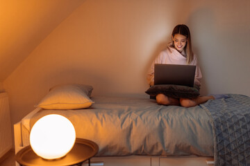 Never far from her social networks