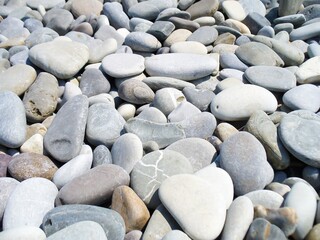 Seastones background. Sea pebble. Close up macro