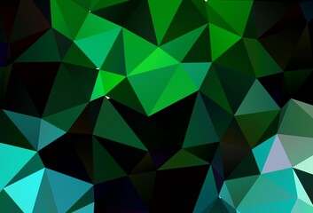 Light Blue, Green vector low poly layout.
