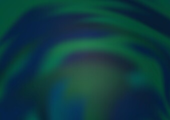 Dark BLUE vector blur pattern. Creative illustration in halftone style with gradient. A completely new template for your design.