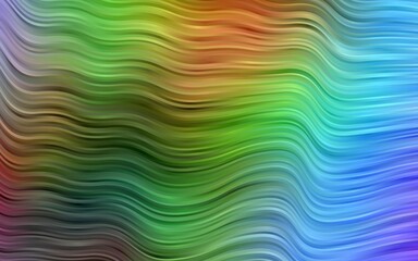 Obraz premium Light Multicolor, Rainbow vector template with abstract lines. Glitter abstract illustration with wry lines. Marble design for your web site.