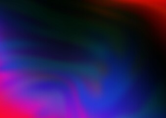 Naklejka premium Dark Multicolor, Rainbow vector abstract blurred pattern. An elegant bright illustration with gradient. The template can be used for your brand book.