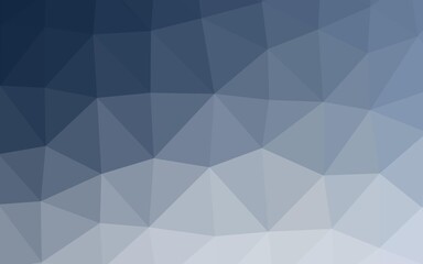 Fototapeta premium Light BLUE vector low poly cover. Glitter abstract illustration with an elegant design. Triangular pattern for your business design.
