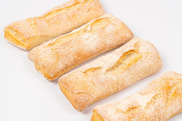 bread isolated on white background